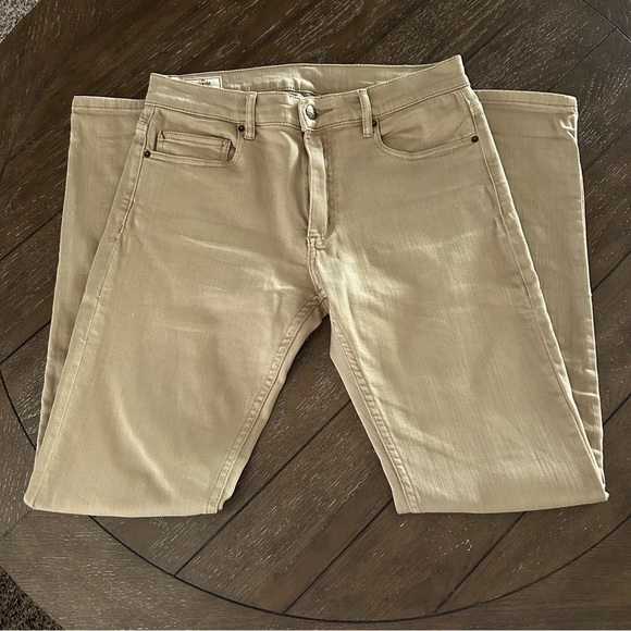Marine Layer 5 Pocket Slim Fit Pant in Khaki | Size 32x32 - Picture 14 of 14